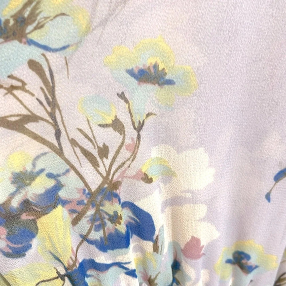 Misa Los Angeles Light Blue Periwinkle Floral Alona Mini Dress - Picture 5 of 12